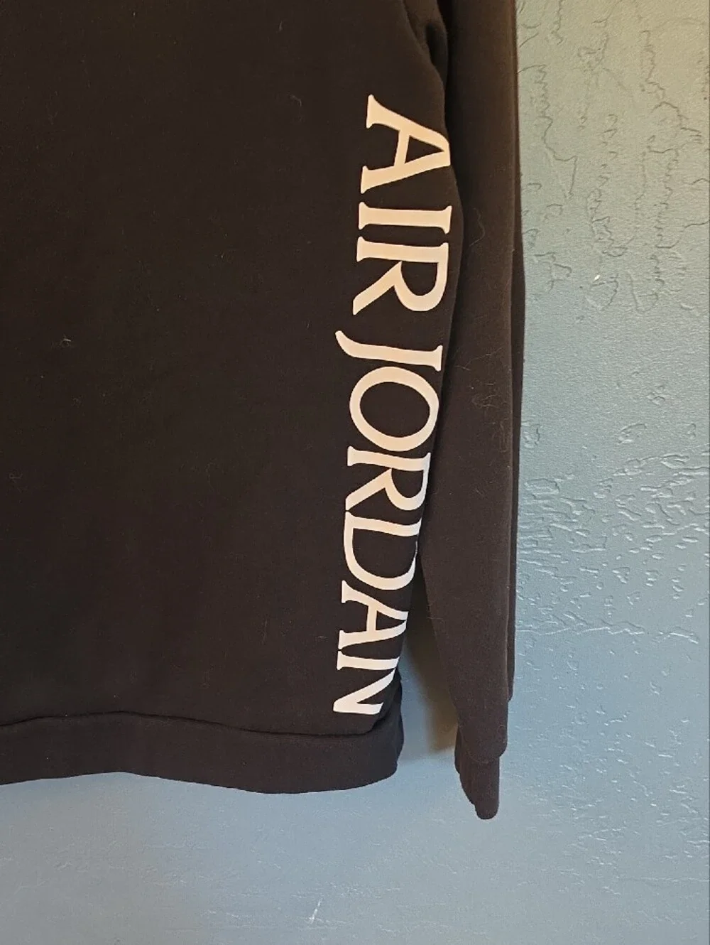 Jordan Black Crewneck with White and Red Logo